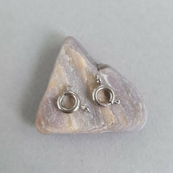 [1pcs] オールステンレス製 引き輪 ヒキワ 金具 留め具 6mm サージカルステンレス 3枚目の画像