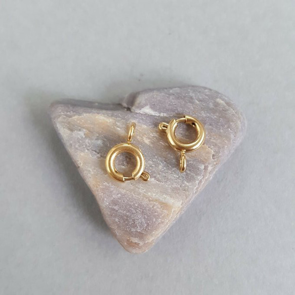 [1pcs] オールステンレス製 引き輪 ヒキワ 金具 留め具 6mm サージカルステンレス 2枚目の画像
