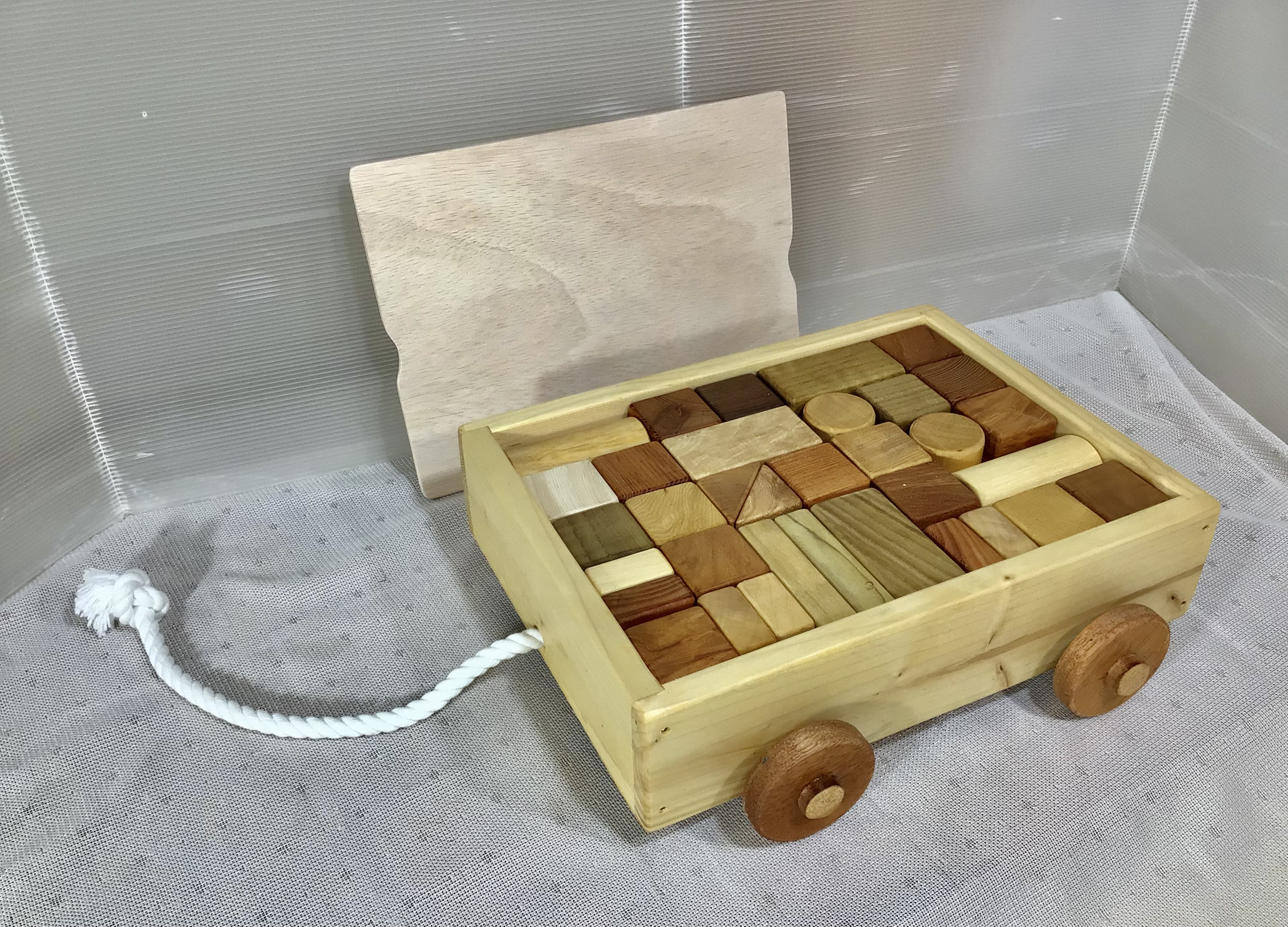 天然木　積み木　手造り