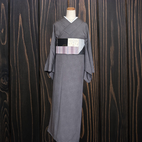 *絹お着物リメイク　パッチワーク*20　大人の兵児帯　半幅帯　長尺　ハンドメイド 絹お着物リメイク パッチワーク*20 大人の兵児帯 半幅帯 長尺