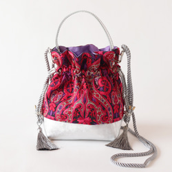 ちょこ　インド刺繍ホワイト　ショルダーバッグ2way ハンドメイド インド刺繍リボン+ショルダーバッグ のおすすめ人気通販 検索
