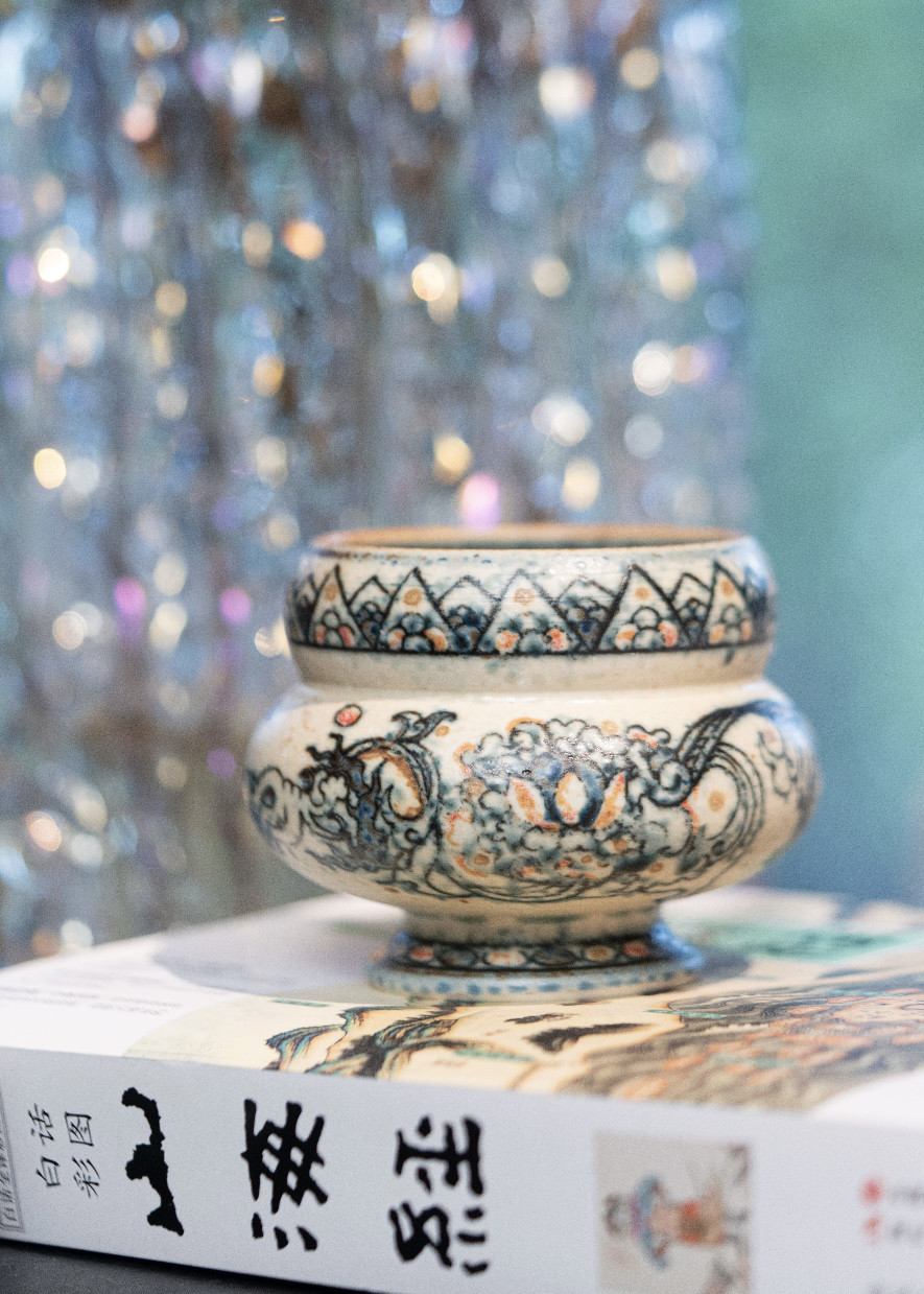 詩瓷集｜中国唐風コーヒーカップ 手描きの青花磁器・青龍白虎の“どんどんカップ” 250ml（景徳鎮ハンドメイド）