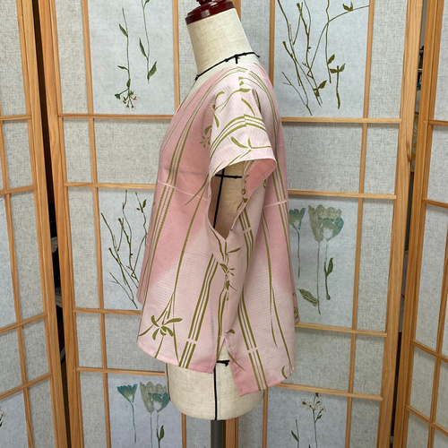着物(浴衣)リメイク・ブラウスB-⑬・プロの仕立て 着物(浴衣)リメイク・ブラウスB-⑬・プロの仕立て