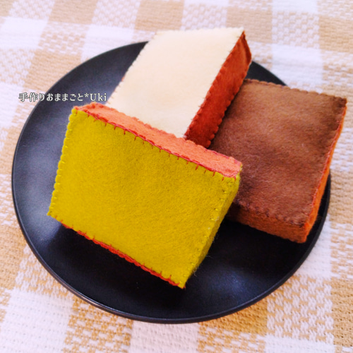 【フェルト和菓子オーダーページ】フェルトままごと 春夏和菓子屋さん - manimani mamagoto クラフト・布製品