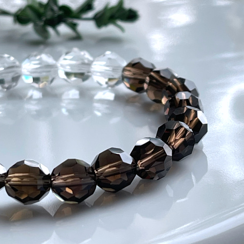 黒白天珠&手磨きバッキーボール〜ハーモニーブレス ブレスレット Himal