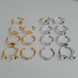 [1pcs] NEW 8mm & 6mm カップ  サージカルステンレス リング 金属アレルギー対応 7枚目の画像