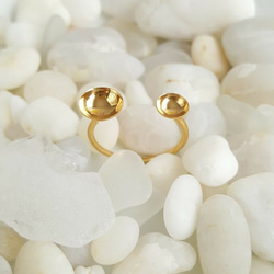 [1pcs] NEW 8mm & 6mm カップ  サージカルステンレス リング 金属アレルギー対応 2枚目の画像