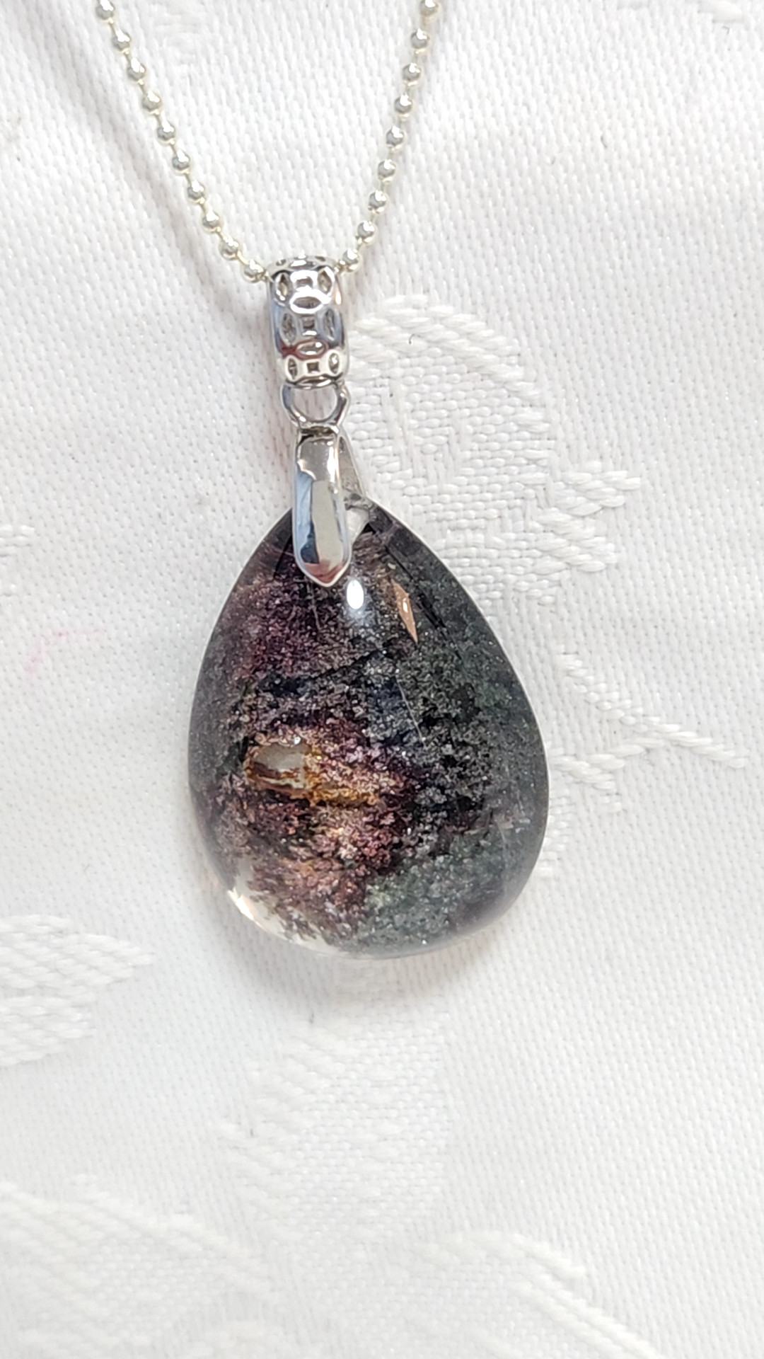 ガーデンクォーツ◇シルバー925◇ペンダントトップ◇《限定一点物》◇天然石◇