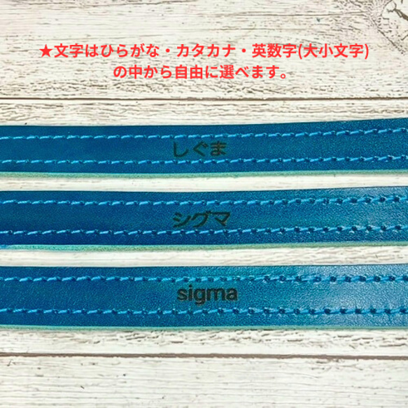 《高級ベンズ革使用》大きいサイズの本革犬・猫用首輪　(25㎜幅)　中型/大型/超大型　【ヌメ】 6枚目の画像