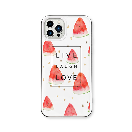 スイカ 強化ガラスケース iPhoneケース スマホケース 夏