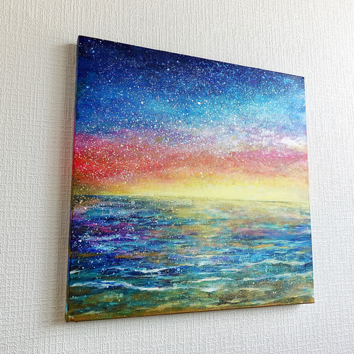 夜明けの空と海の絵 絵画 むらいさき 通販 19469138｜Creema