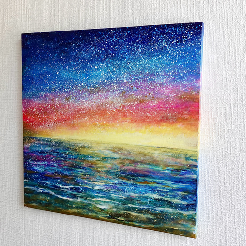 夜明けの空と海の絵 絵画 むらいさき 通販 19469138｜Creema
