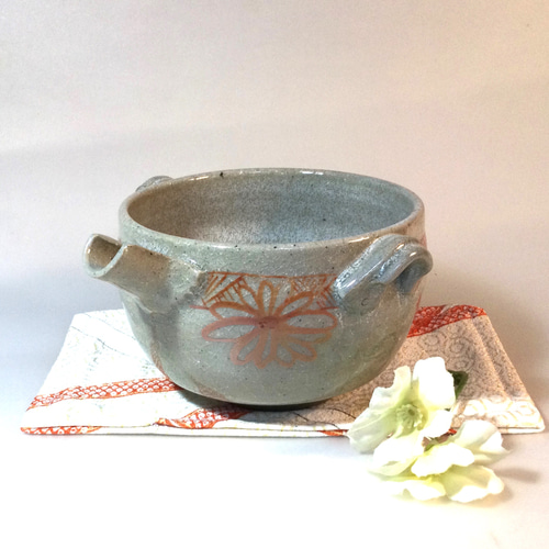 赤絵 手作り陶器 片口花絵小鉢 お椀・ボウル・鉢 陶芸工房 陶楽 通販