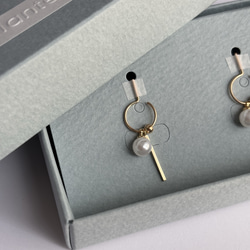 【14kgf】One of a kind   キャッチレスピアス　#96 4枚目の画像