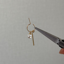 【14kgf】One of a kind   キャッチレスピアス　#96 6枚目の画像