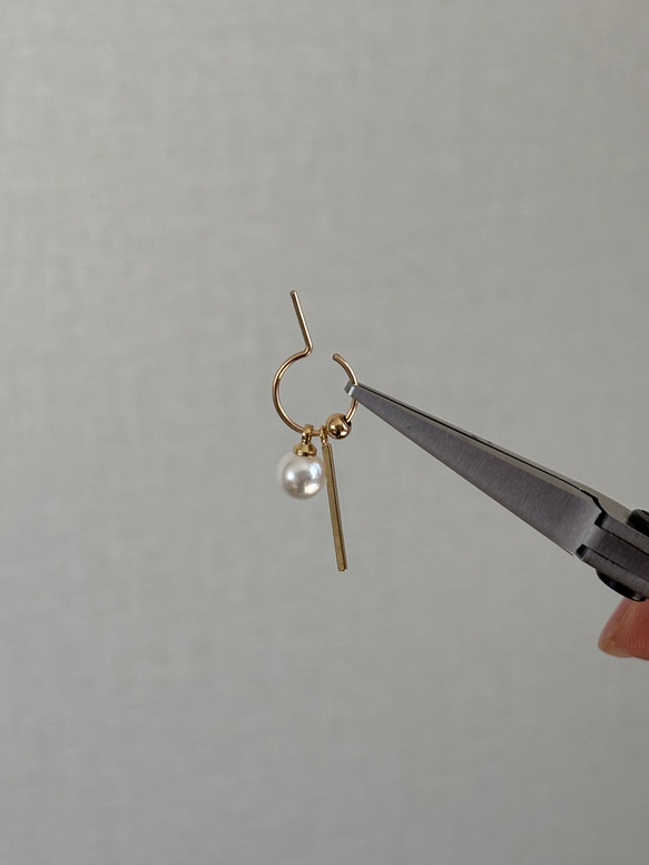 【14kgf】One of a kind   キャッチレスピアス　#96 6枚目の画像