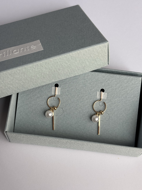 【14kgf】One of a kind   キャッチレスピアス　#96 2枚目の画像