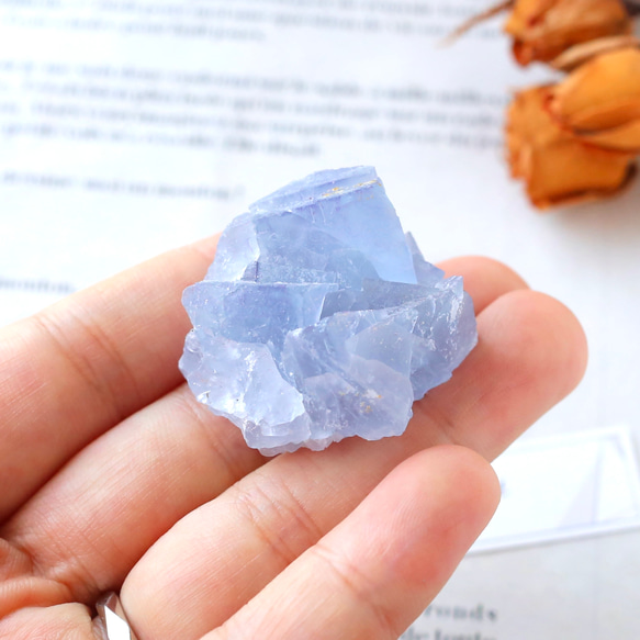 ブルーフローライト 原石 小さめ 鉱物 天然石 お守り クラスター 蛍石