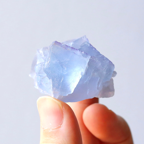 ブルーフローライト 原石 小さめ 鉱物 天然石 お守り クラスター 蛍石