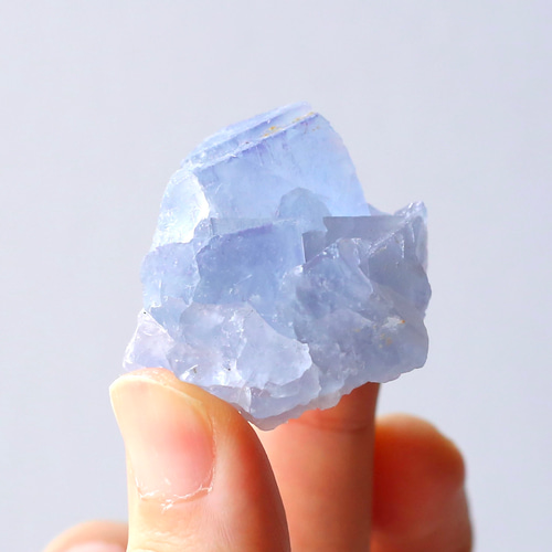 ブルーフローライト 原石 小さめ 鉱物 天然石 お守り クラスター 蛍石