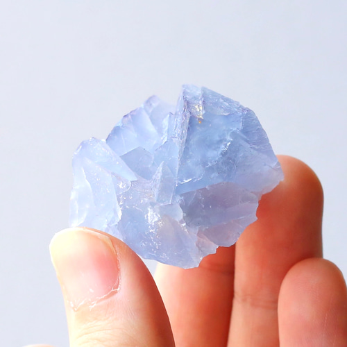 ブルーフローライト 原石 小さめ 鉱物 天然石 お守り クラスター 蛍石