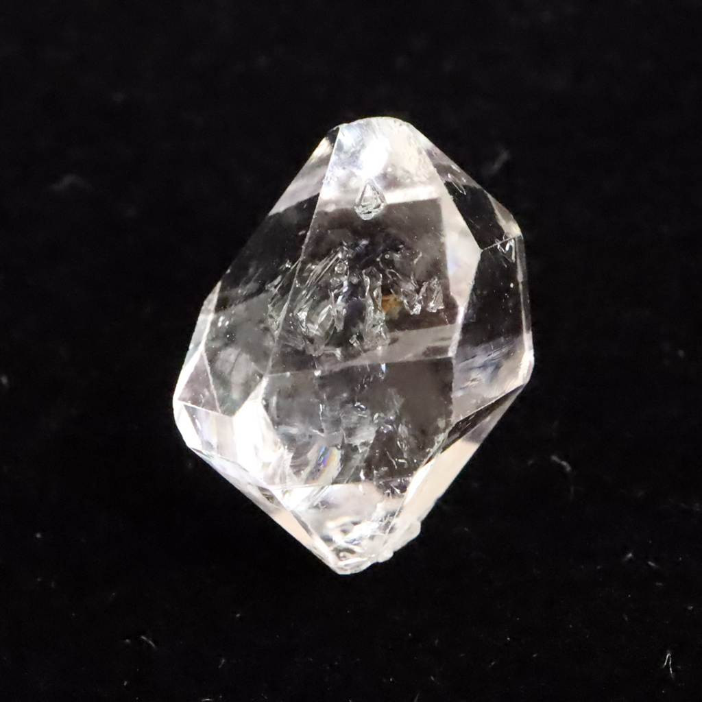 米国NY州産 ハーキマーダイヤモンド AAA+ 14mm原石 結晶 1.46g #19639