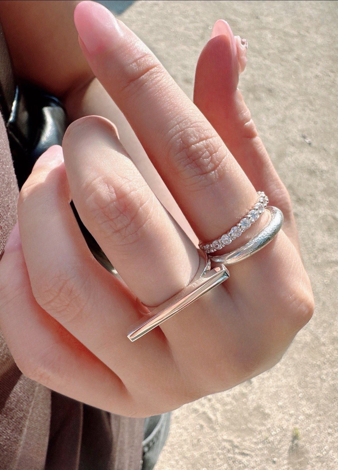 [新作]重ねづけで魅せる。stickRingSV925R0914A