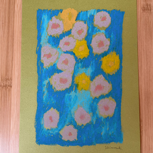 花の絵ー浮かぶお花たち 絵画 crystal empty 通販 19470306｜Creema