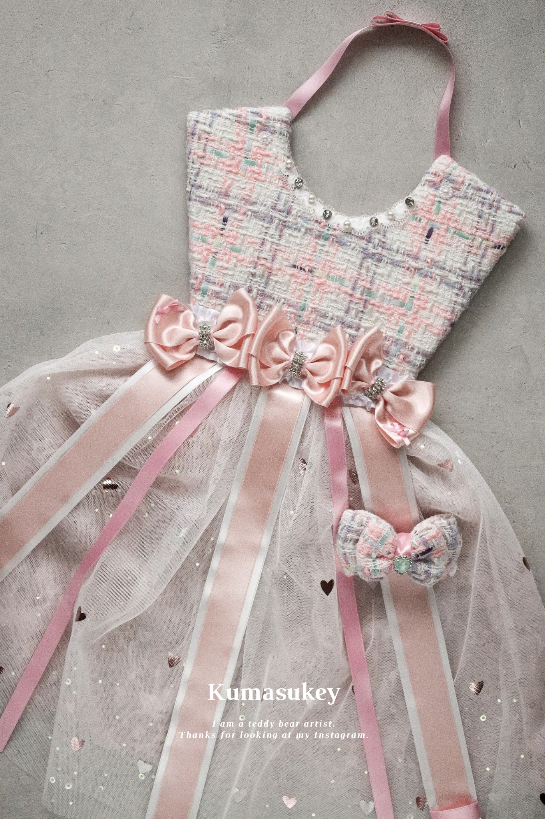 カラーフルカスタム可♡ヘアアクセを見せる収納♡オリジナルチュチュリボンドレスホルダー™