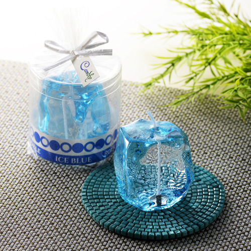 ぷるぷるロックアイスキャンドル ブルー キャンドル・キャンドル