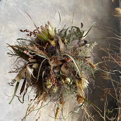 ドライフラワー壁掛けスワッグ*横長タイプ リース papaver 通販