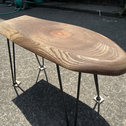 欅ベンチ 一点物 無垢 ベンチ 木製ベンチ ローテーブル 花台 ケヤキ