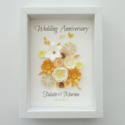 ペーパークイリングのウェルカムボード」紙のお花屋さんNKcraft