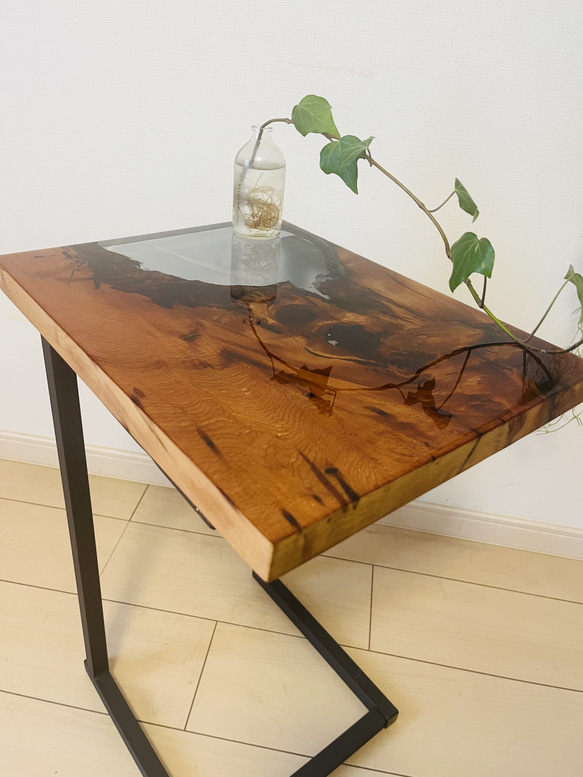 屋久杉　レジンテーブル　サイドテーブル　ソファテーブル 専用出品】屋久杉 サイドテーブル ローテーブル・リビング