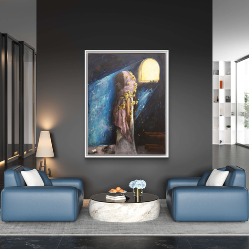 戦場に在る静寂の時 / モダン画 キャンバス 145×112㎝ F80号 原画限り