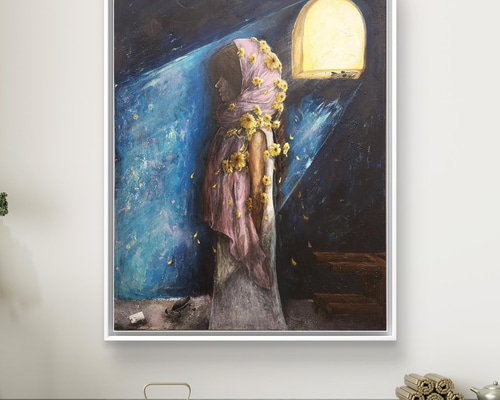 戦場に在る静寂の時 / モダン画 145×112㎝ キャンバス F80 原画限り cec78371e609c1f322a548dbe9fed6