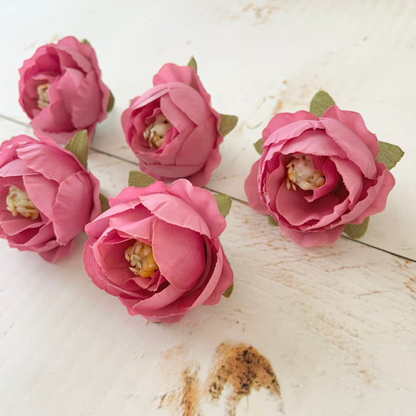 ころんとかわいい牡丹 花材・造花・アーティフィシャルフラワー その他 