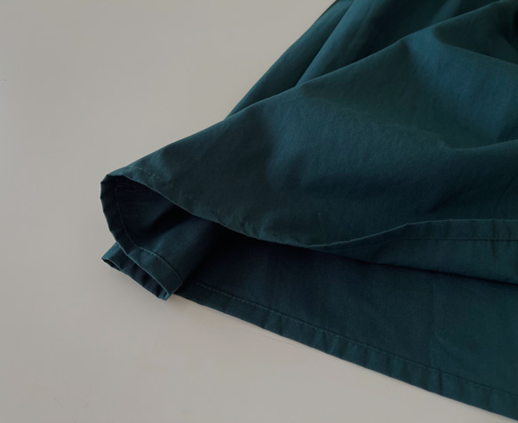 Cotton素材ノースリーブワンピース　* Dark Green * 13枚目の画像