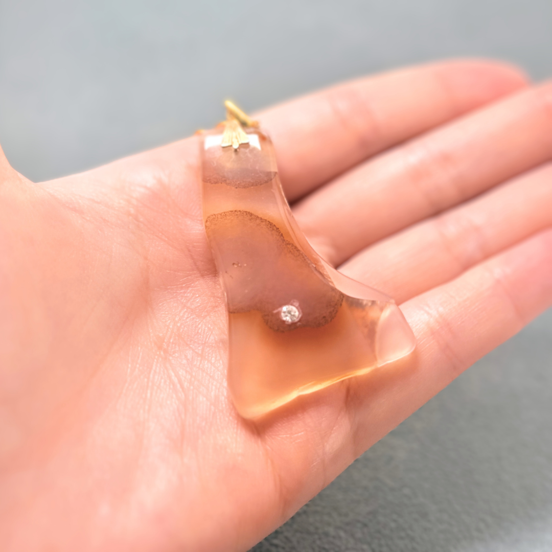 ラス1 アウトレット 50×32 レッドアゲート/赤瑪瑙  K18GP K24GP 天然石ネックレス - Trace