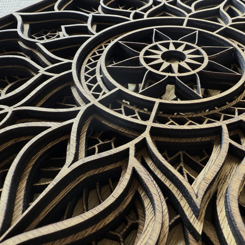 Nyaman design オリジナル 立体曼荼羅 彫刻 nyamandesign 通販