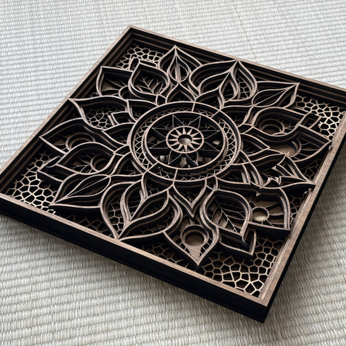 Nyaman design オリジナル 立体曼荼羅 彫刻 nyamandesign 通販