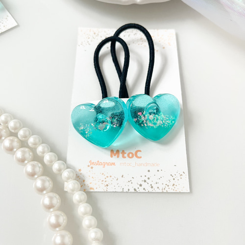 ようよページ　レジンヘアゴム　18点　イヤリング1点　クリップ1点 TONE ヘアクリップ 「YM」花モチーフ×レジンアクセサリー 簡単