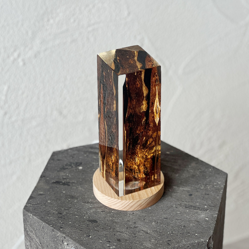 レジンスクエア ご神木 Lサイズ 縦:6.2cm 横:6.2cm 高さ:19.5cm 卓上ライト ランプ レジンアート