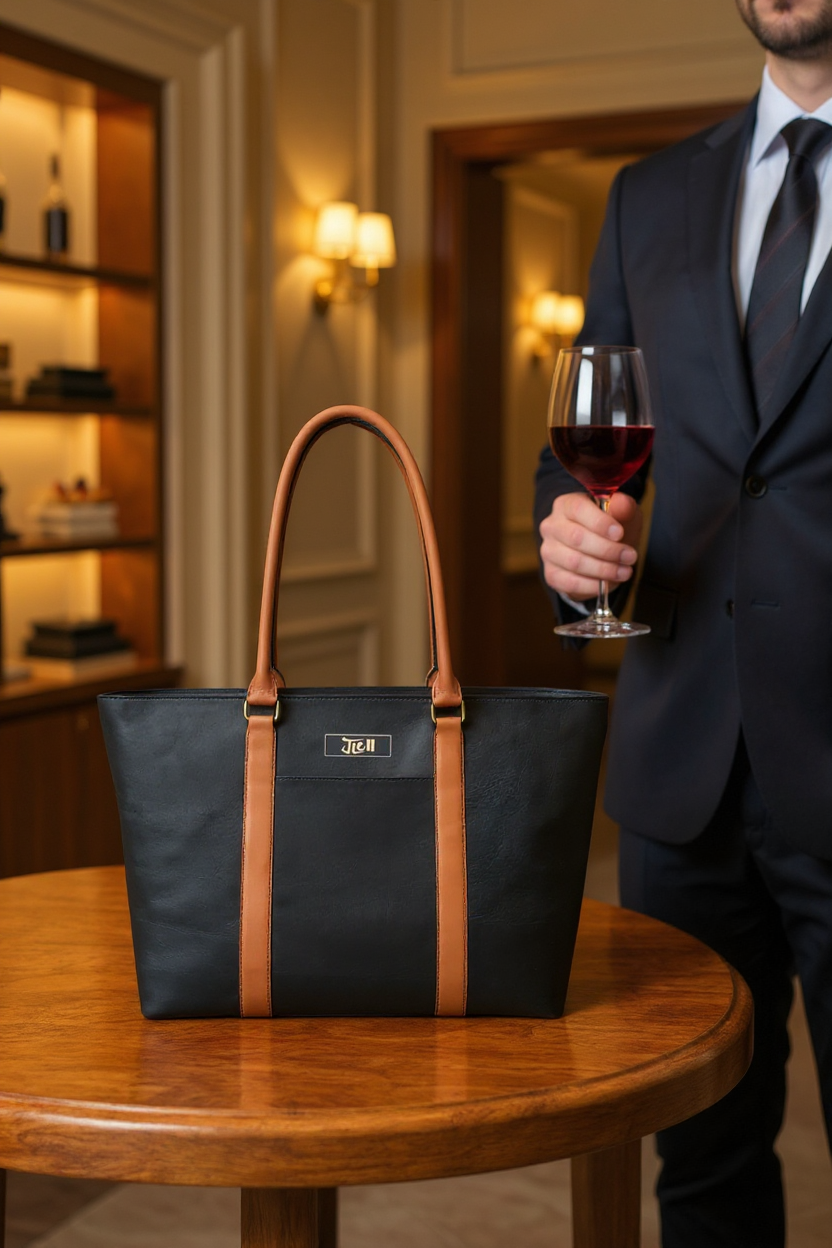 名入れ対応！印象を格上げする高級トートバッグ上質レザーバッグ ビジネス ビジネスシーン