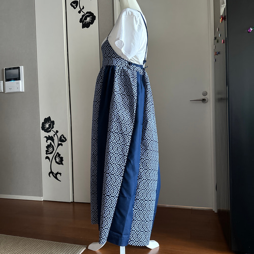 LL 浴衣リメイク 新品反物男浴衣 シンプルゆったりワンピース LL 浴衣リメイク 新品反物男浴衣 シンプルゆったりワンピース