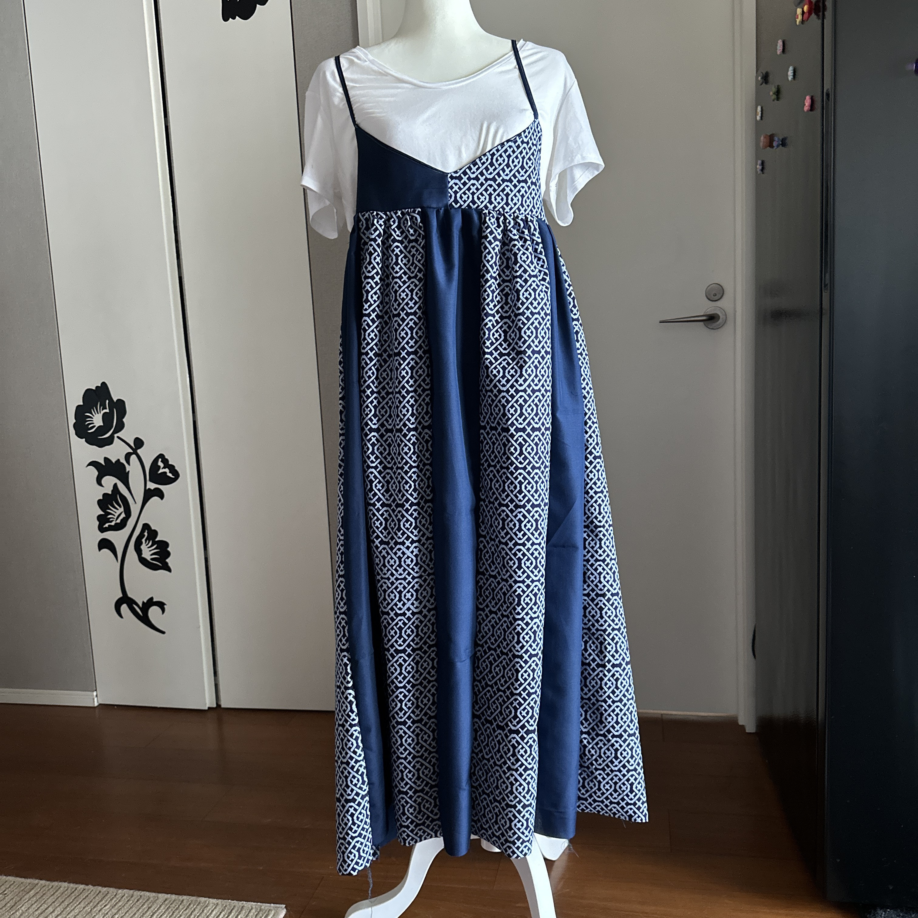 LL 浴衣リメイク 新品反物男浴衣 シンプルゆったりワンピース LL 浴衣リメイク 新品反物男浴衣 シンプルゆったりワンピース