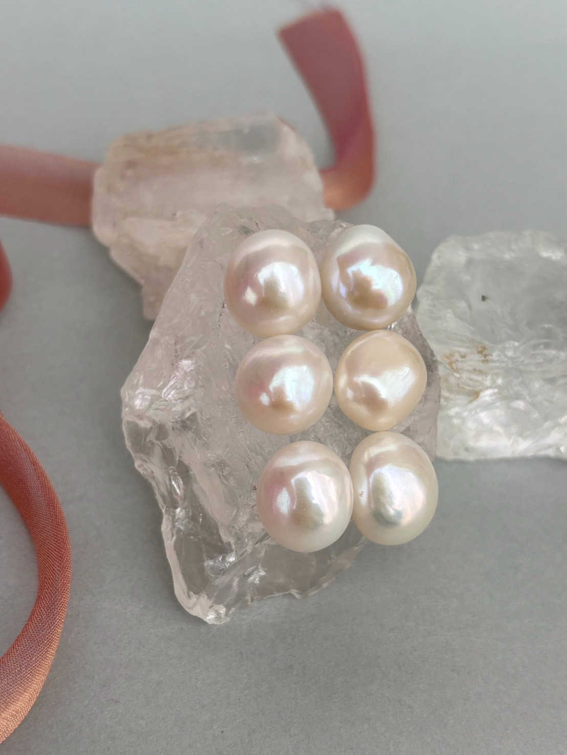 【15%OFF】大粒　バロックパールピアス、イヤリング