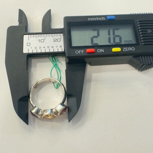 シルバーリング リング 15号 シトリン アメジスト ガーネット 天然石