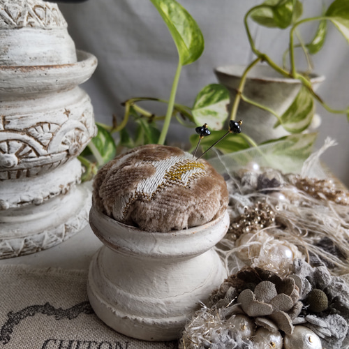 轆轤陶芸 針山 ピンクッション リングホルダー shiro no.1 その他