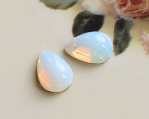 オパール ブローチ イヤリング セット カボション ビンテージ